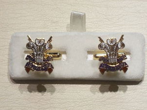 3rd Carabiniers enamelled cufflinks - Click Image to Close